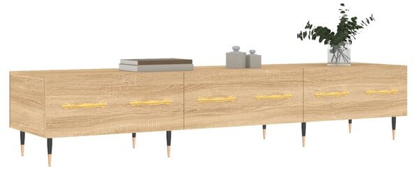 Sonoma tölgy színű szerelt fa TV-szekrény 150 x 36 x 30 cm