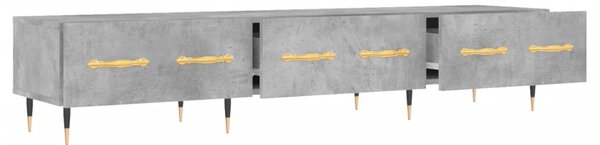 Betonszürke szerelt fa TV-szekrény 150 x 36 x 50 cm