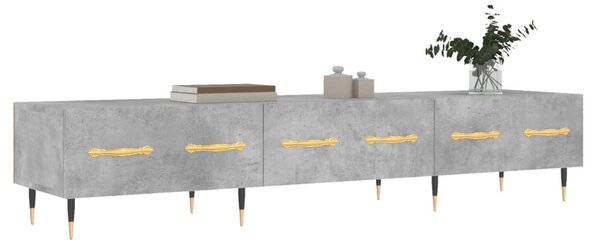 Betonszürke szerelt fa TV-szekrény 150 x 36 x 50 cm