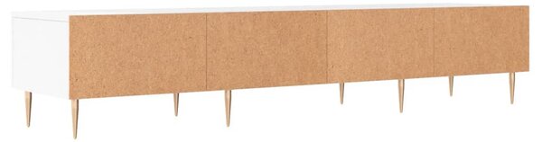 Fehér szerelt fa TV-szekrény 150 x 35 x 55 cm