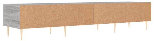 Szürke sonoma színű szerelt fa TV-szekrény 150x36x50 cm