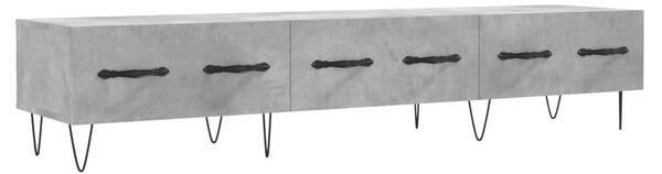 Betonszürke szerelt fa TV-szekrény 150 x 36 x 50 cm