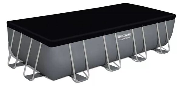 BESTWAY Power Steel csővázas medence szett, 549 × 274 × 122 cm, homokszűrős, létrával, takaróponyvával (56466)
