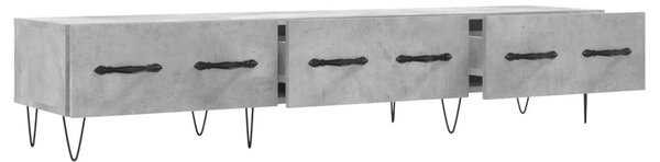 Betonszürke szerelt fa TV-szekrény 150 x 36 x 50 cm