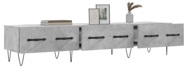 Betonszürke szerelt fa TV-szekrény 150 x 36 x 50 cm