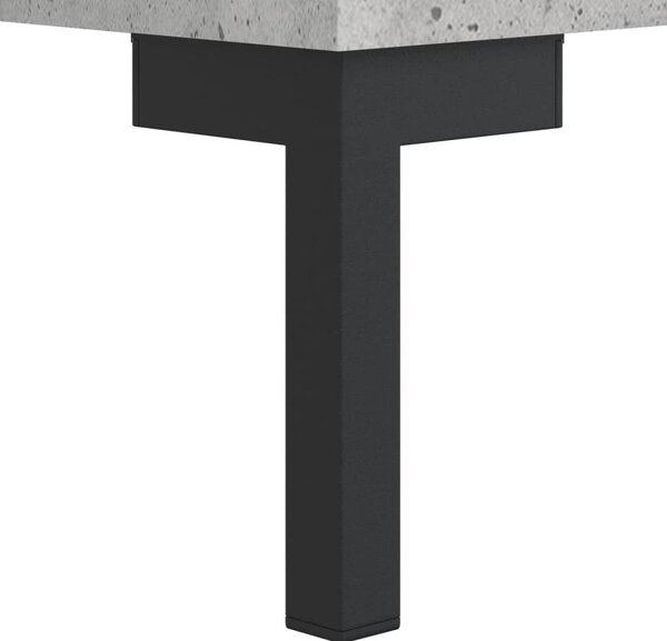 Betonszürke szerelt fa dohányzóasztal 50 x 50 x 40 cm