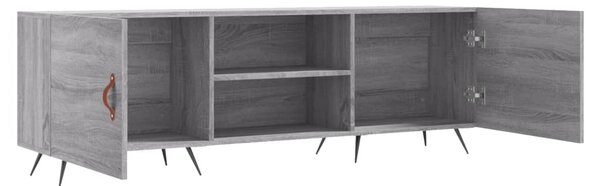 Szürke sonoma színű szerelt fa TV-szekrény 150x30x50 cm