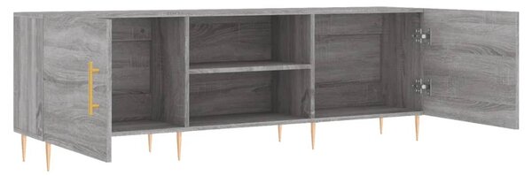 Szürke sonoma színű szerelt fa TV-szekrény 150x30x50 cm