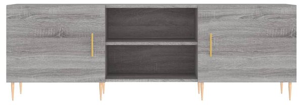 Szürke sonoma színű szerelt fa TV-szekrény 150x30x50 cm