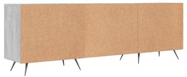 Szürke sonoma színű szerelt fa TV-szekrény 150x30x50 cm