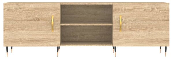 Sonoma tölgyszínű szerelt fa TV-szekrény 150x30x50 cm