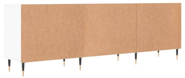 Fehér szerelt fa TV-szekrény 150 x 30 x 50 cm