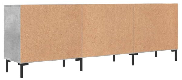 Betonszürke szerelt fa TV-szekrény 150 x 30 x 50 cm