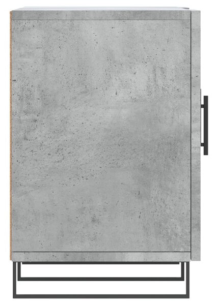 Betonszürke szerelt fa TV-szekrény 150 x 30 x 50 cm