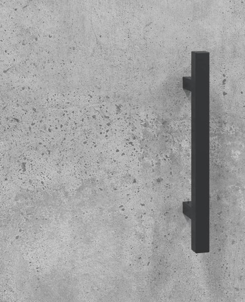 Betonszürke szerelt fa TV-szekrény 150 x 30 x 50 cm