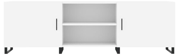 Fehér szerelt fa TV-szekrény 150 x 30 x 50 cm