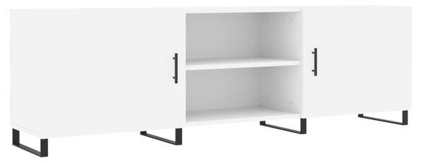 Fehér szerelt fa TV-szekrény 150 x 30 x 50 cm
