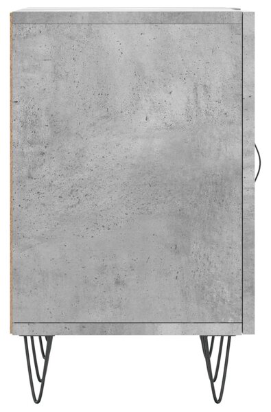 Betonszürke szerelt fa TV-szekrény 150 x 30 x 50 cm