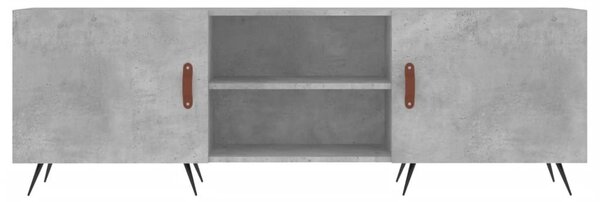 Betonszürke szerelt fa TV-szekrény 150 x 30 x 50 cm