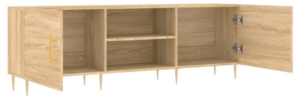 Sonoma tölgyszínű szerelt fa TV-szekrény 150x30x50 cm