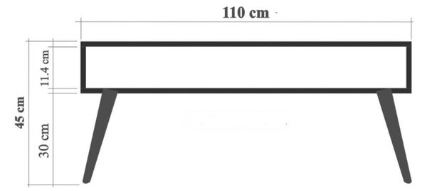 Viva dohányzóasztal, 110 cm – TR869VEL2519