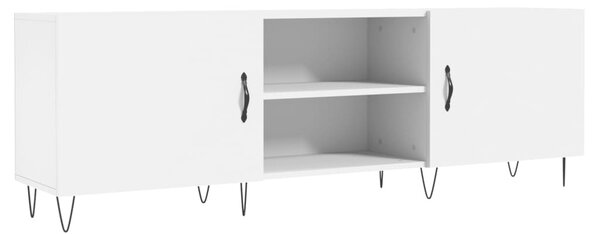 Fehér szerelt fa TV-szekrény 150 x 30 x 50 cm