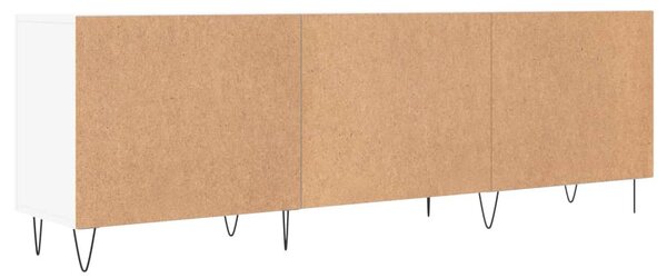 Fehér szerelt fa TV-szekrény 150 x 30 x 50 cm