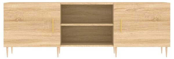 Sonoma tölgyszínű szerelt fa TV-szekrény 150x30x50 cm