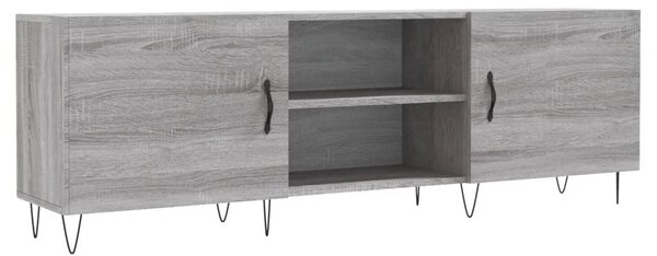 Szürke sonoma színű szerelt fa TV-szekrény 150x30x50 cm