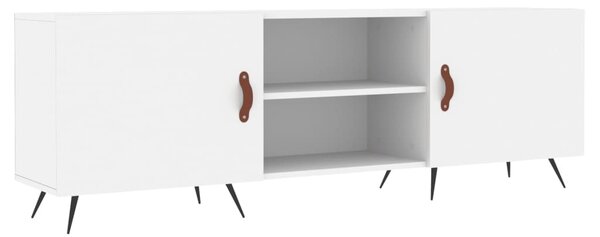 Fehér szerelt fa TV-szekrény 150 x 30 x 50 cm
