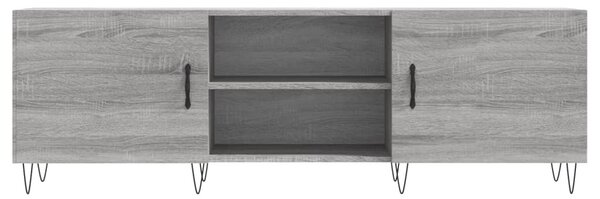 Szürke sonoma színű szerelt fa TV-szekrény 150x30x50 cm
