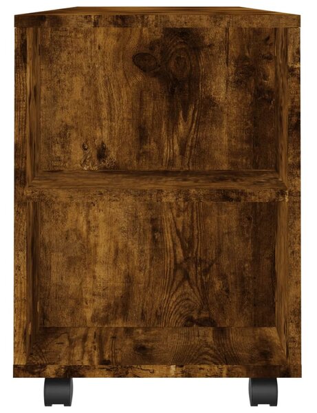 Füstös tölgy színű szerelt fa TV-szekrény 102x34,5x43 cm
