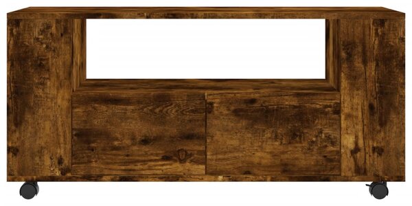 Füstös tölgy színű szerelt fa TV-szekrény 102x34,5x43 cm