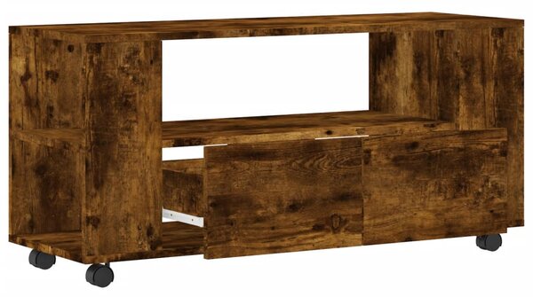 Füstös tölgy színű szerelt fa TV-szekrény 102x34,5x43 cm