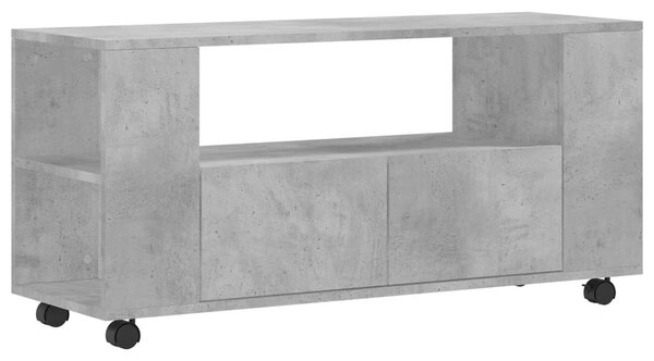 Betonszürke szerelt fa TV-szekrény 102x34,5x43 cm