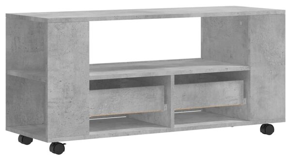 Betonszürke szerelt fa TV-szekrény 102x34,5x43 cm