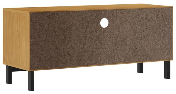 FLAM tömör fenyőfa TV-szekrény 110 x 40 x 50 cm
