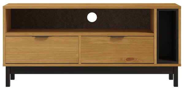 FLAM tömör fenyőfa TV-szekrény 110 x 40 x 50 cm