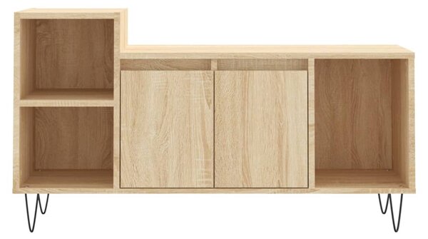 Sonoma tölgyszínű szerelt fa TV-szekrény 100x35x55 cm