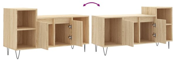 Sonoma tölgyszínű szerelt fa TV-szekrény 100x35x55 cm