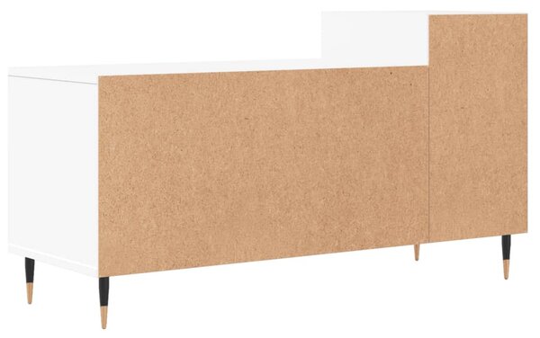 Fehér szerelt fa TV-szekrény 100x35x55 cm