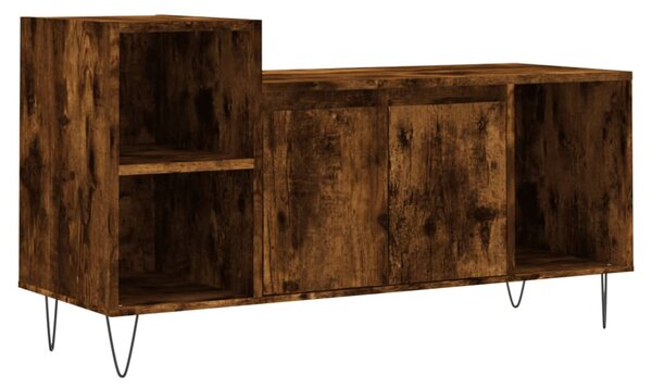Füstös tölgy színű szerelt fa TV-szekrény 100x35x55 cm
