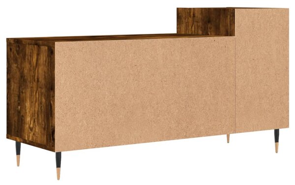 Füstös tölgy színű szerelt fa TV-szekrény 100x35x55 cm