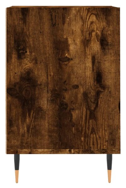 Füstös tölgy színű szerelt fa TV-szekrény 100x35x55 cm