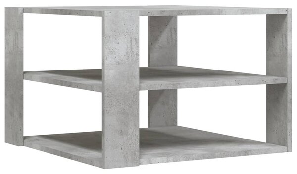 Betonszürke szerelt fa dohányzóasztal 58 x 58 x 40 cm