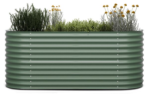 Blumfeldt High Grow, magaságyás, 200 x 80 x 100 cm, hullámos acéllemezből, egyszerű összeszerelés, rozsda- és fagyálló