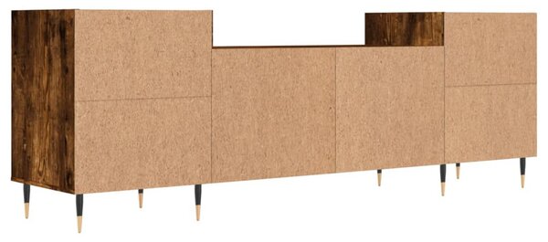 Füstös tölgy színű szerelt fa TV-szekrény 160x35x55 cm