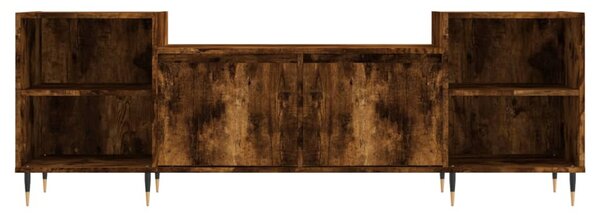 Füstös tölgy színű szerelt fa TV-szekrény 160x35x55 cm