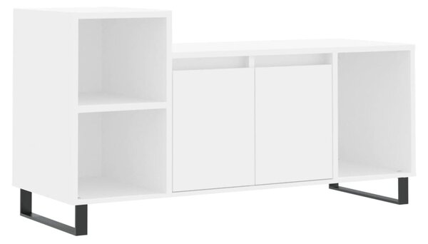 Fehér szerelt fa TV-szekrény 100x35x55 cm
