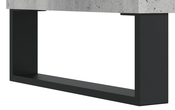Betonszürke szerelt fa dohányzóasztal 102x44,5x50 cm